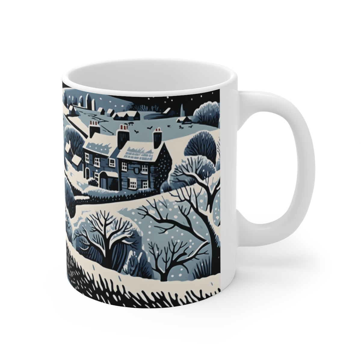 Falling Snow - Cotswold LinoCuts - Image 3