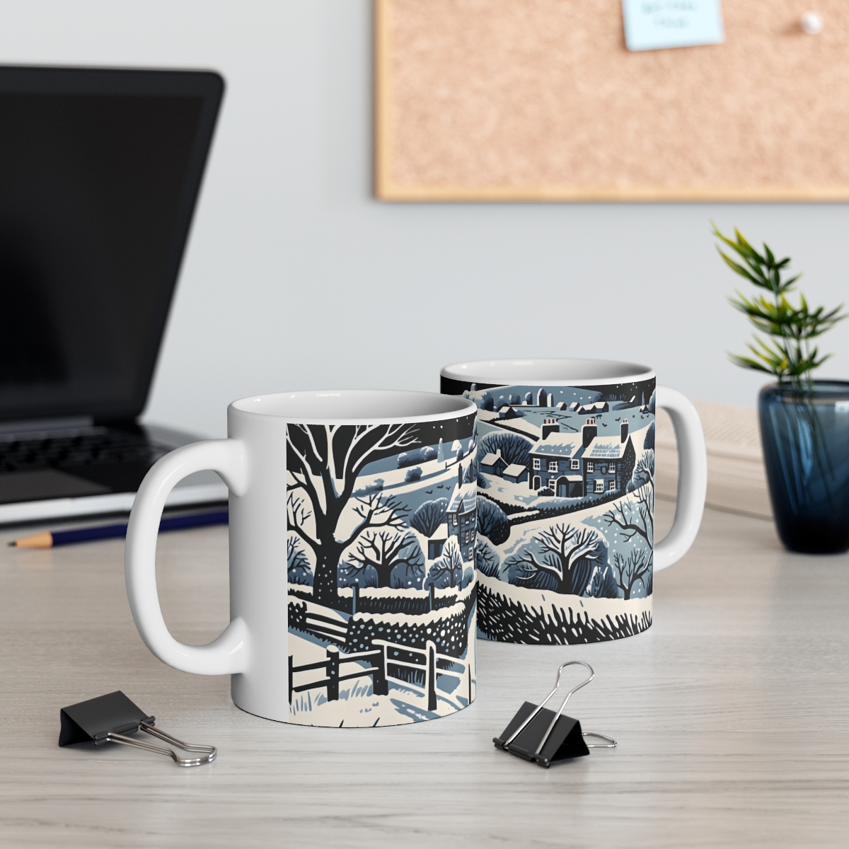 Falling Snow - Cotswold LinoCuts - Image 5