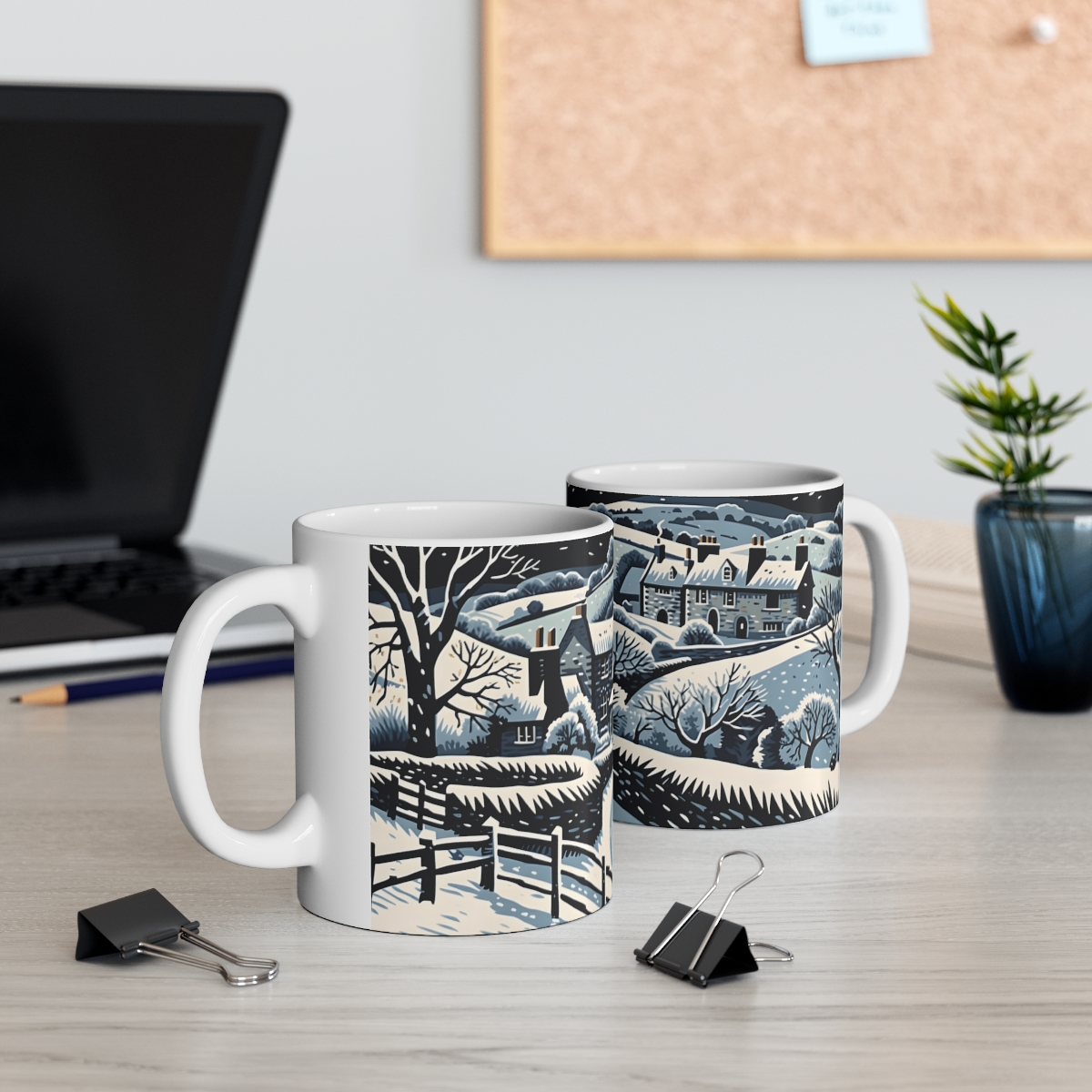 Grey Sky Morning - Cotswold LinoCuts - Image 5